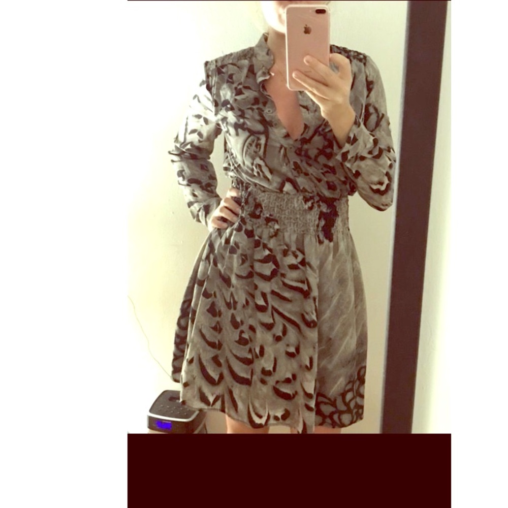 Long sleeves midi dress
